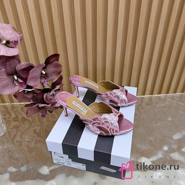 Aquazzura Ce Soir Mule 75 Pink - 1