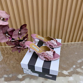 Aquazzura Ce Soir Mule 75 Pink