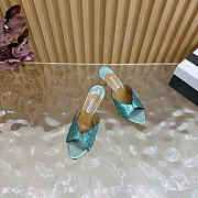 Aquazzura Ce Soir Mule 75 Blue - 3