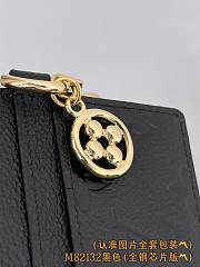 LV Charms Card Holder Black - 10.2x7.3x0.3cm - 6
