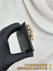 LV Charms Card Holder Black - 10.2x7.3x0.3cm - 2
