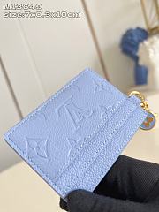 LV Charms Card Holder Blue M13649 - 10.2x7.3x0.3cm - 6