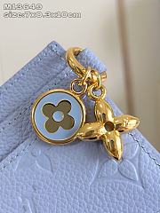 LV Charms Card Holder Blue M13649 - 10.2x7.3x0.3cm - 3