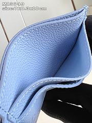 LV Charms Card Holder Blue M13649 - 10.2x7.3x0.3cm - 2