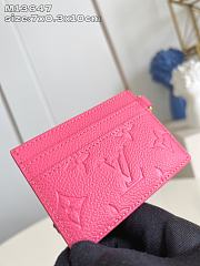 LV Charms Card Holder Hot Pink - 10.2x7.3x0.3cm - 2