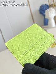 LV Charms Card Holder Green - 10.2x7.3x0.3cm - 5