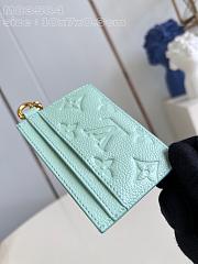 LV Charms Card Holder Green Pastel - 10.2x7.3x0.3cm - 5
