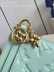 LV Charms Card Holder Green Pastel - 10.2x7.3x0.3cm - 3