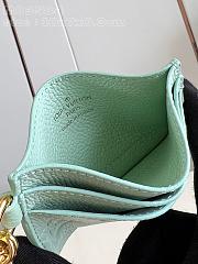 LV Charms Card Holder Green Pastel - 10.2x7.3x0.3cm - 2