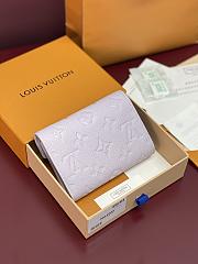 LV Victorine Wallet Monogram Empreinte Leather Light Purple - 12x9.5x2.5cm - 3