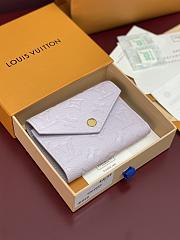 LV Victorine Wallet Monogram Empreinte Leather Light Purple - 12x9.5x2.5cm - 2
