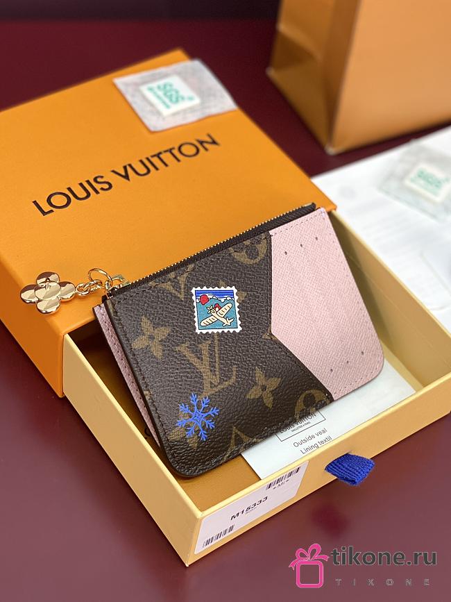 LV Romy Card Holder Monogram Snowy Pearl M15333 - 12x8x0.8cm - 1