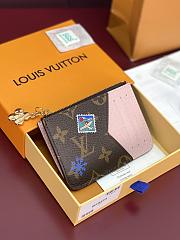 LV Romy Card Holder Monogram Snowy Pearl M15333 - 12x8x0.8cm - 1