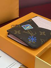 LV Romy Card Holder Monogram Snowy Pearl M15333 - 12x8x0.8cm - 4