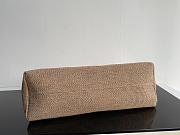 Celine Horizontal Cabas Plein Soleil Tote Canvas with Leather Natural - 44x32x16cm - 6