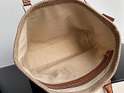 Celine Horizontal Cabas Plein Soleil Tote Canvas with Leather Natural - 44x32x16cm - 2