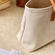 Celine Horizontal Cabas Tote Canvas with Leather Natural/Tan - 44x32x16cm - 4