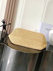 Celine Classic Panier Shopper Cabas In Raffia Natural/Tan - 32.5x28x20cm - 3