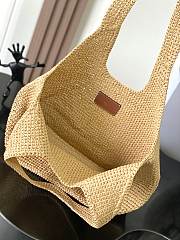 Celine Classic Panier Shopper Cabas In Raffia Natural/Tan - 32.5x28x20cm - 6