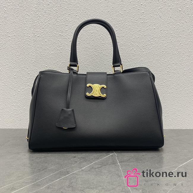Celine Medium Appoline Trio Bag in Black - 37.5x22x16cm - 1