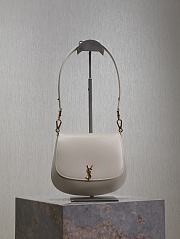 YSL Mini Voltaire Top Handle Bag In Box Saint Laurent White - 21x17.5x8cm - 1