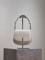 YSL Mini Voltaire Top Handle Bag In Box Saint Laurent White - 21x17.5x8cm - 6