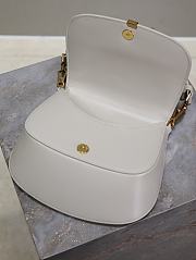 YSL Mini Voltaire Top Handle Bag In Box Saint Laurent White - 21x17.5x8cm - 3