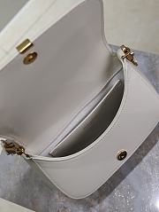 YSL Mini Voltaire Top Handle Bag In Box Saint Laurent White - 21x17.5x8cm - 2