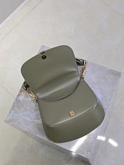 YSL Mini Voltaire Top Handle Bag In Box Saint Laurent Green - 21x17.5x8cm - 4