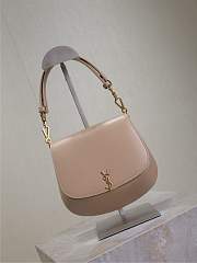 YSL Mini Voltaire Top Handle Bag In Box Saint Laurent Beige - 21x17.5x8cm - 2