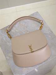 YSL Mini Voltaire Top Handle Bag In Box Saint Laurent Beige - 21x17.5x8cm - 5