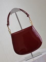 YSL Mini Voltaire Top Handle Bag In Patent Red - 21x17.5x8cm - 4