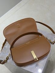 YSL Voltaire In Box Saint Laurent Canvas And Leather Brown - 24x15x5cm - 3