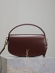 YSL Voltaire In Box Saint Laurent Burgundy - 24x15x5cm - 2