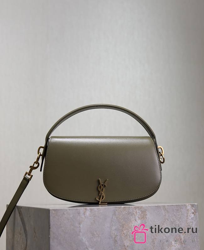 YSL Voltaire In Box Saint Laurent Khaki - 24x15x5cm - 1