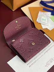 LV Rosalie Coin Purse Monogram Empreinte Leather Burgundy M25810 - 12x9.5x2.5cm - 4