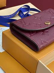 LV Rosalie Coin Purse Monogram Empreinte Leather Burgundy M25810 - 12x9.5x2.5cm - 3