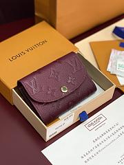 LV Rosalie Coin Purse Monogram Empreinte Leather Burgundy M25810 - 12x9.5x2.5cm - 5