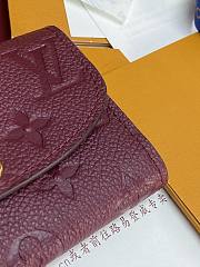 LV Rosalie Coin Purse Monogram Empreinte Leather Burgundy M25810 - 12x9.5x2.5cm - 6