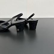 Chanel Slingbacks Lambskin & Patent Calfskin Black 65mm - 5