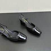 Chanel Slingbacks Lambskin & Patent Calfskin Black 65mm - 3