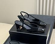 Chanel Slingbacks Velvet & Patent Calfskin Black 65mm - 1
