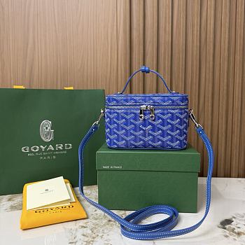 Goyard Muse Mini Vanity Blue - 16x10x8cm