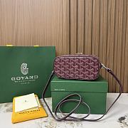 Goyard Muse Mini Vanity Burgundy - 16x10x8cm - 6