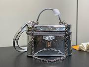 LV Ski Vanity Chain Pouch Silver Monogram Embossed Canvas M26097 - 19x11.5x6.5cm - 6