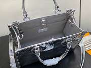 LV Ski Onthego PM Silver Monogram Embossed Canvas M26373 - 25x19x11.5cm - 6