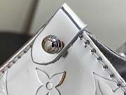 LV Ski Onthego PM Silver Monogram Embossed Canvas M26373 - 25x19x11.5cm - 4