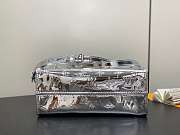 LV Ski Onthego PM Silver Monogram Embossed Canvas M26373 - 25x19x11.5cm - 3