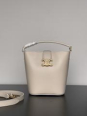 Celine Small Louise Bag In Smooth Calfskin Beige - 19x16x12cm - 6