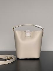 Celine Small Louise Bag In Smooth Calfskin Beige - 19x16x12cm - 4